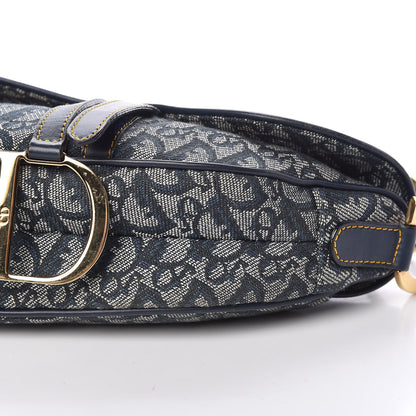 Christian Dior Monogram Saddle Bag Blue 10 of 10
