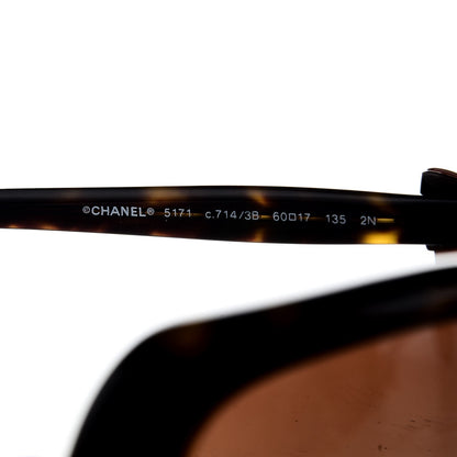 Chanel CC Bow Sunglasses 5171 Tortoise 7 of 8