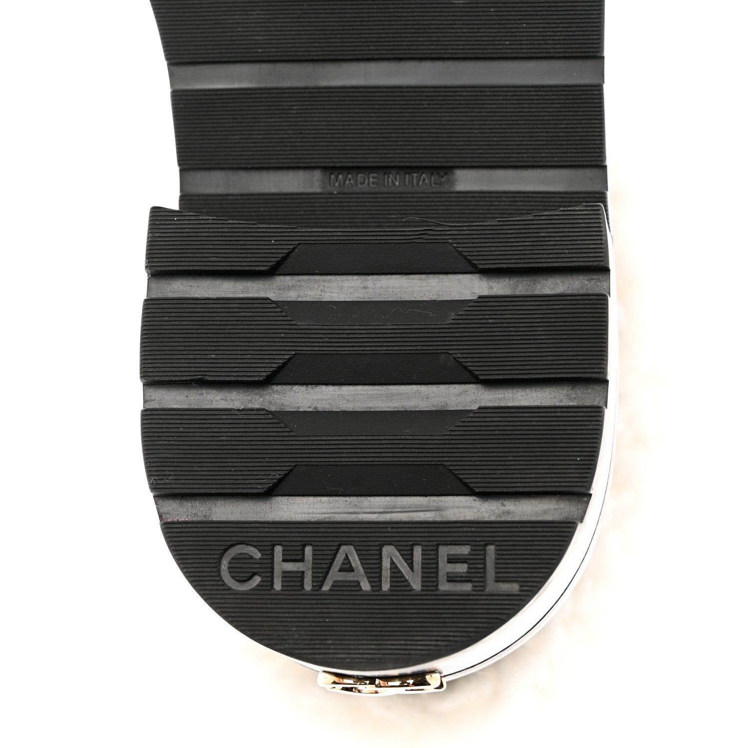 Chanel Lambskin Shearling Short Boots 38 Black 6 of 13