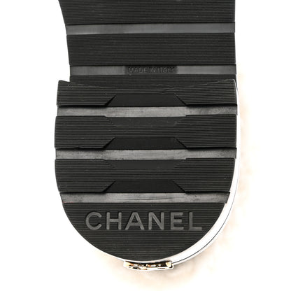 Chanel Lambskin Shearling Short Boots 38 Black 6 of 13