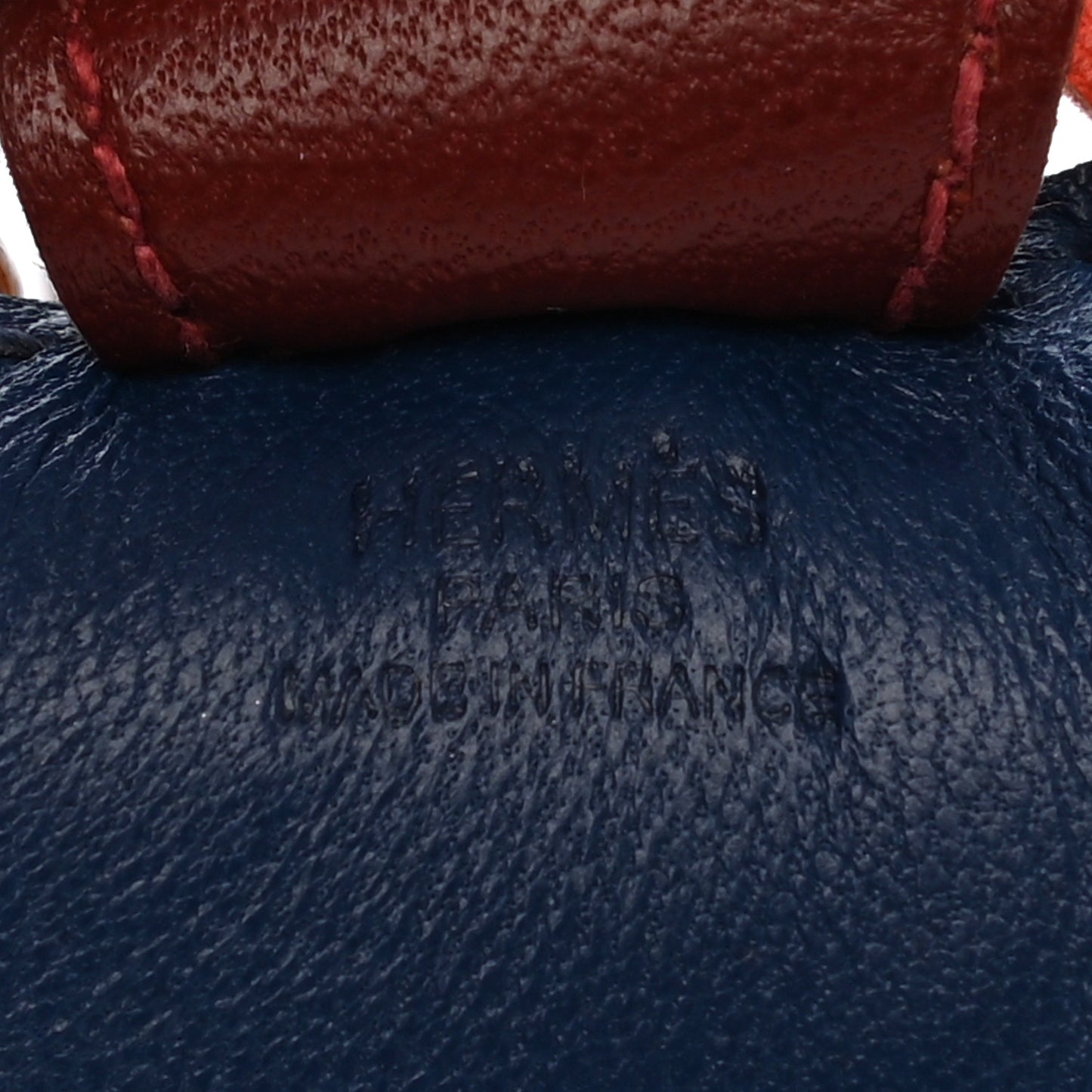 Milo Lambskin Grigri Rodeo Horse Bag Charm PM Bleu de Malte Rouge H Peony