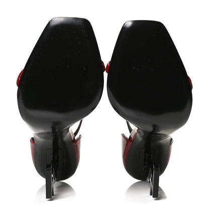 Saint Laurent Patent Opyum 110 Sandals 41 Hot Red 7 of 11