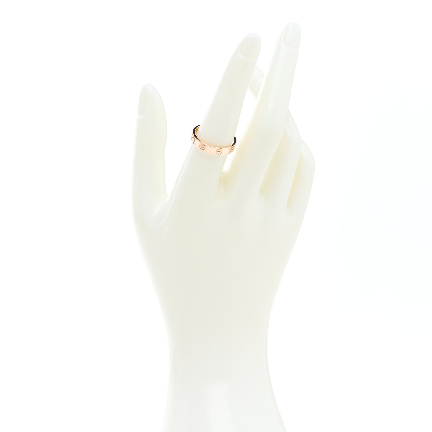 18K Pink Gold 3.5mm LOVE Wedding Band Ring 55 7.25