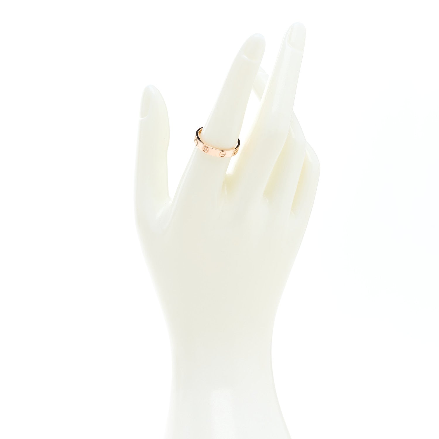 Cartier 18K Pink Gold 3.5mm LOVE Wedding Band Ring 55 7.25 2 of 5