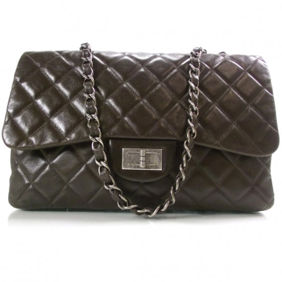 Chanel Lambskin 2.55 Reissue 227 Jumbo Flap Brown 1 of 11