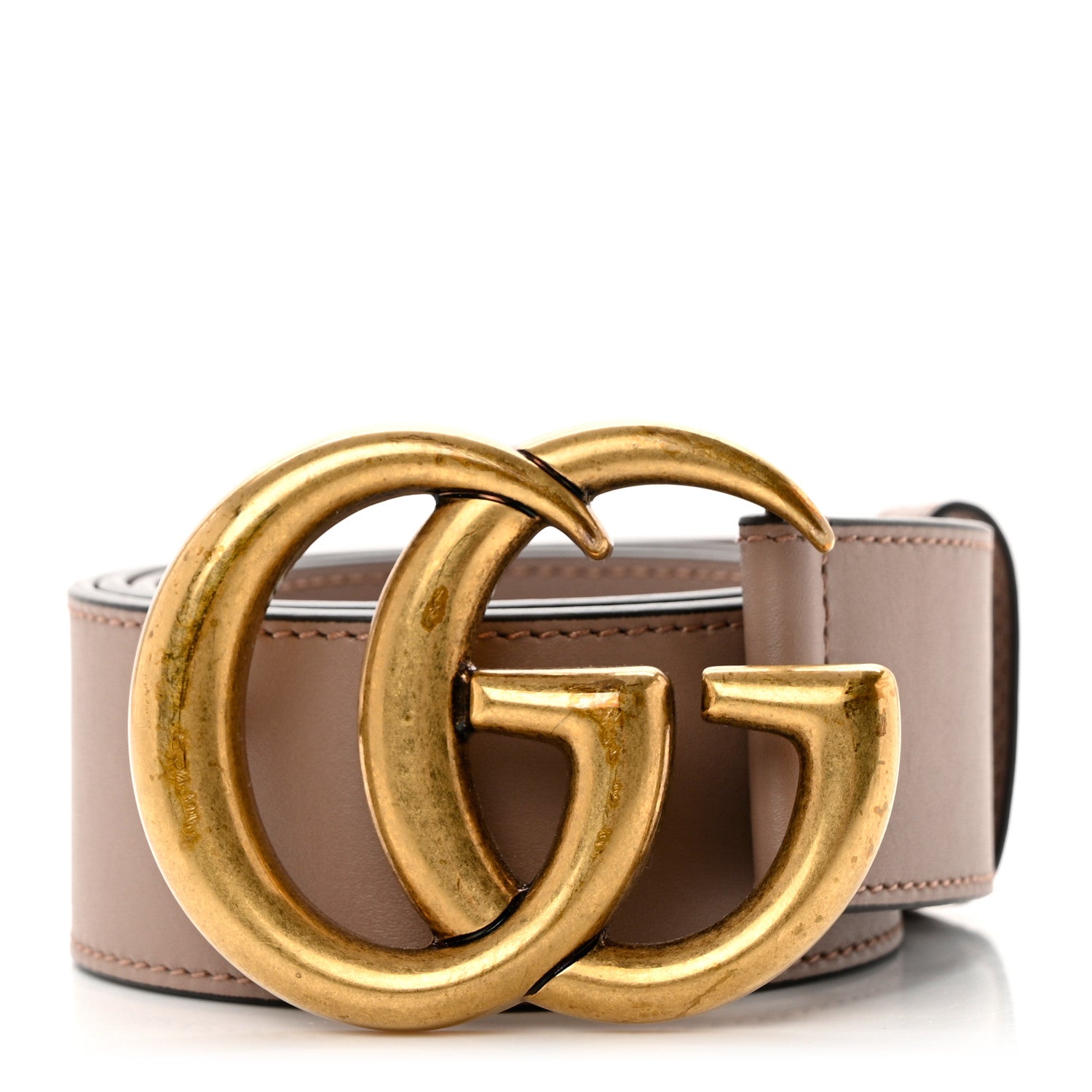 Gucci Calfskin Double G 40mm Belt 80 32 Porcelain Rose 1 of 5