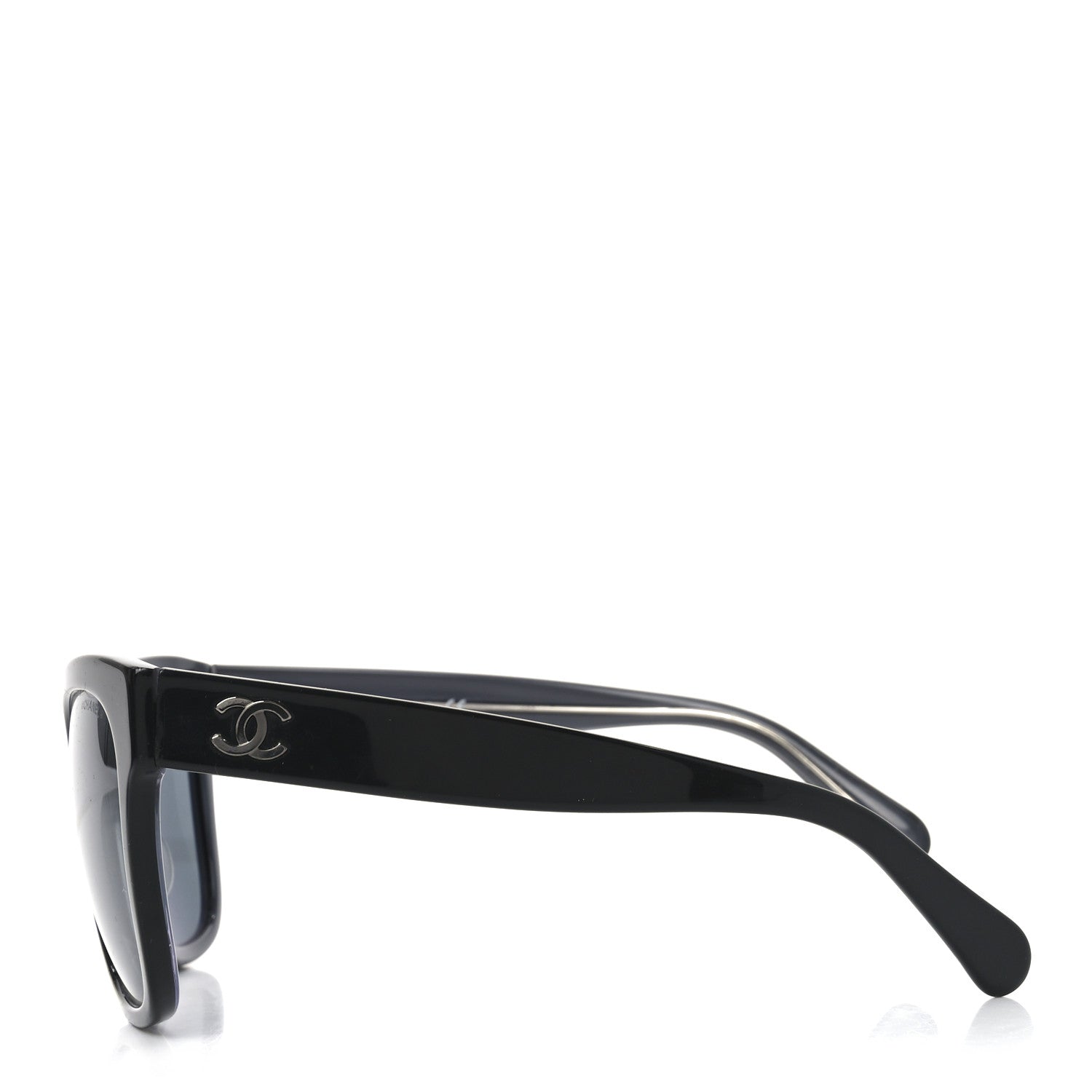 Chanel Acetate Square CC Sunglasses 5380 Black 3 of 7