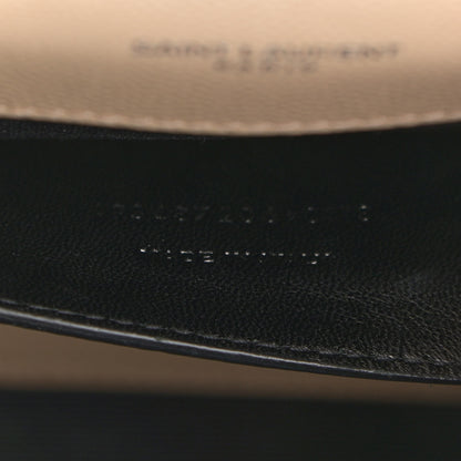 Saint Laurent Grain De Poudre Textured Mixed Matelasse Medium Triquilt Monogram Satchel Dark Beige 7 of 13
