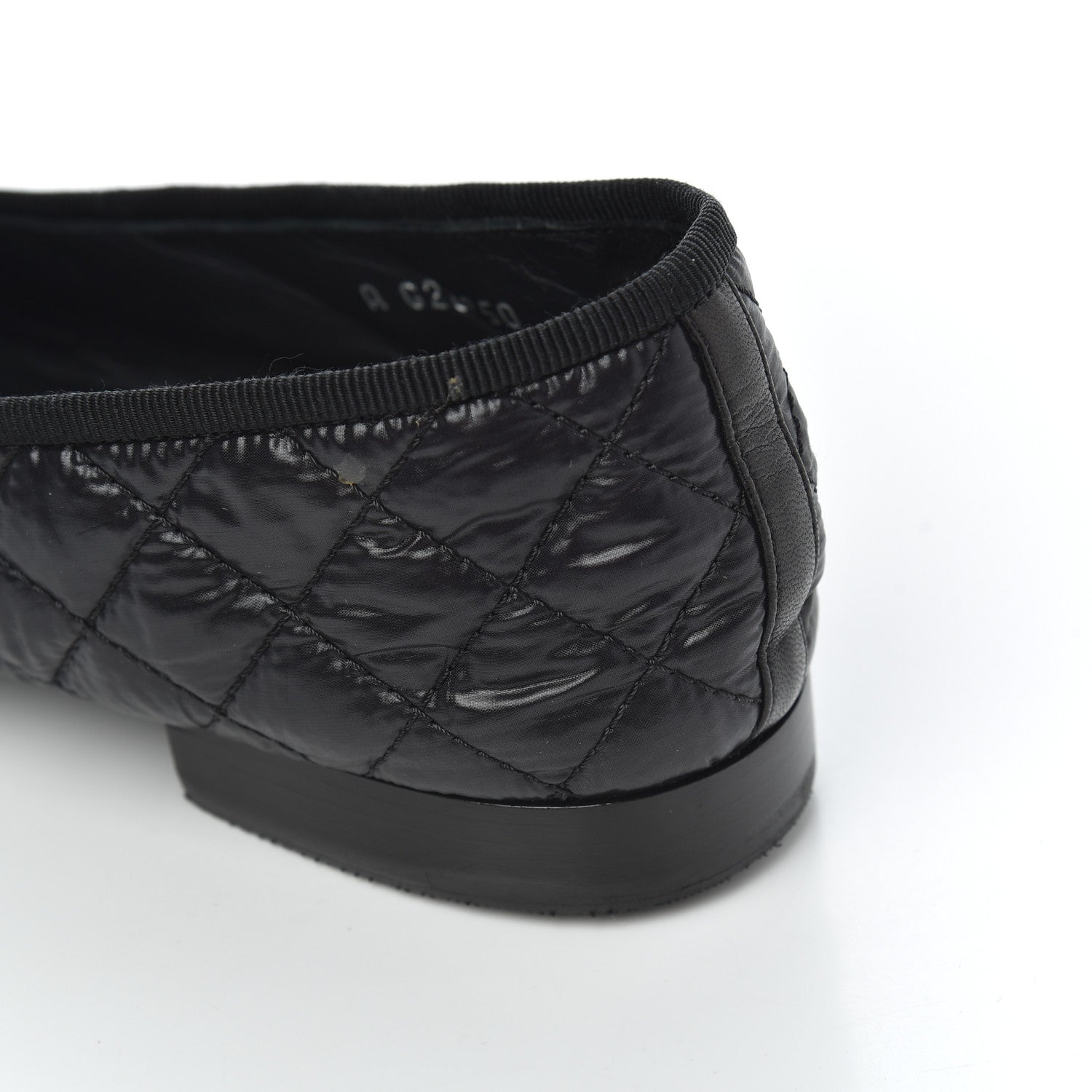 Chanel Nylon Quilted Cap Toe Ballerina Flats 41 Black 18 of 21