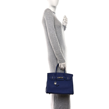 Hermes Togo Birkin 30 Bleu Encre 2 of 13