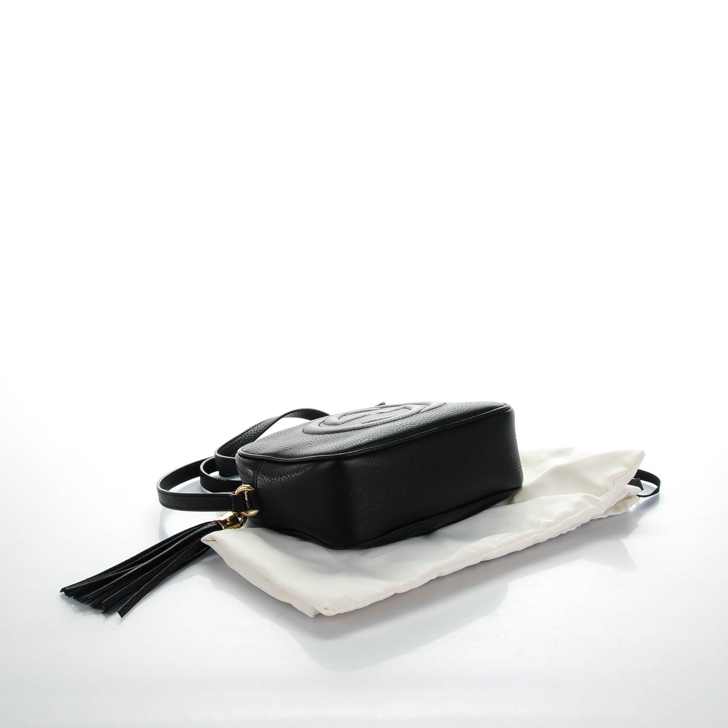 Gucci Pebbled Calfskin Small Soho Disco Bag Black 4 of 7