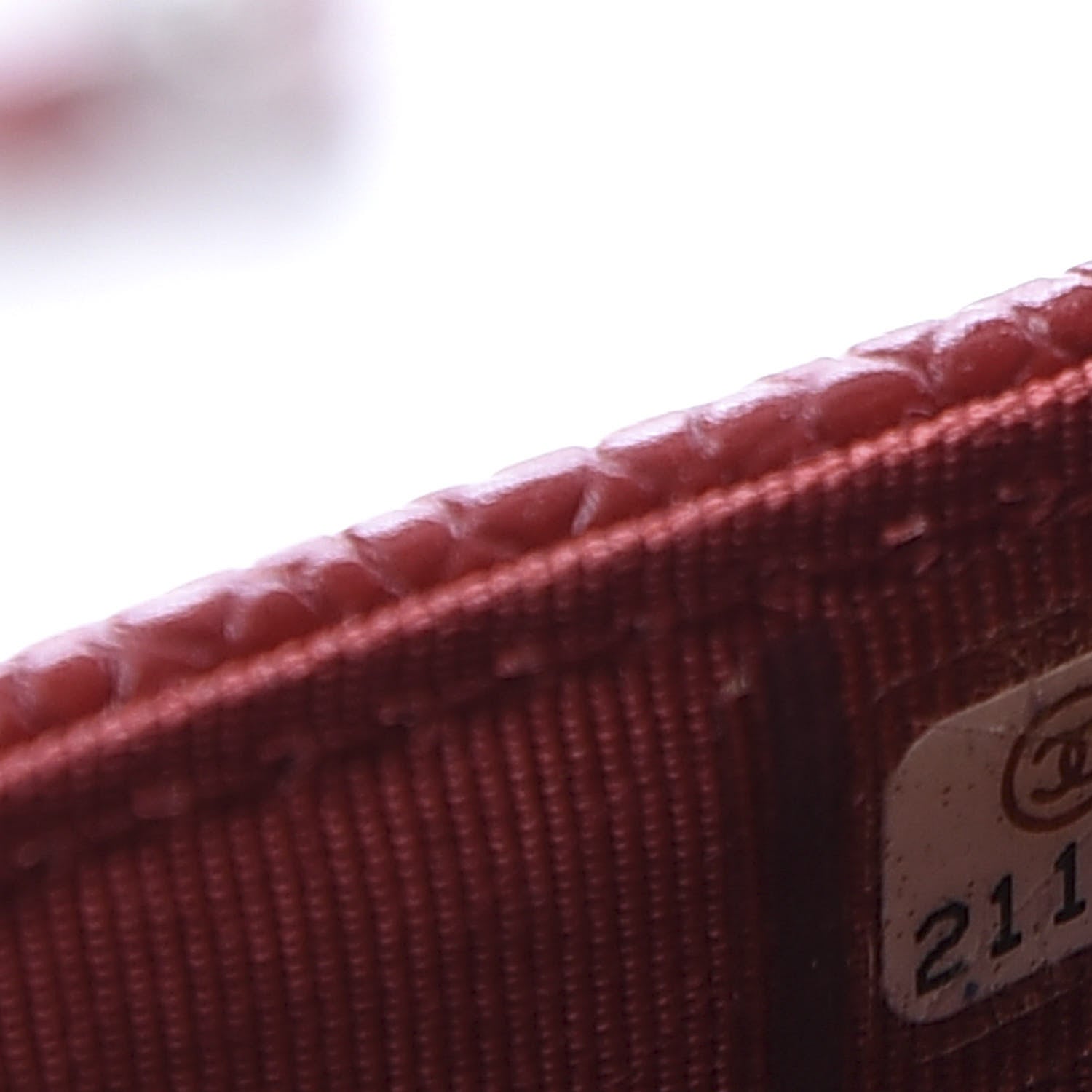 Chanel Caviar Quilted Wallet on Chain WOC Red 7 of 11