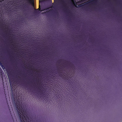 Saint Laurent Calfskin Medium Classic Y Cabas Purple 8 of 13
