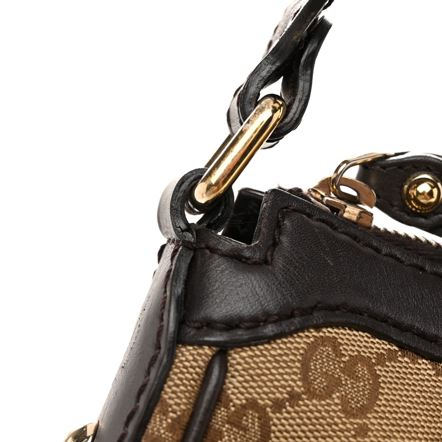 Gucci Monogram Medium Sukey Hobo Dark Brown 13 of 14