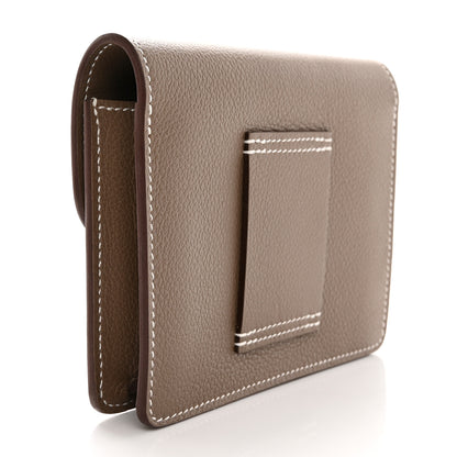 Hermes Evercolor Roulis Slim Wallet Etoupe 4 of 9