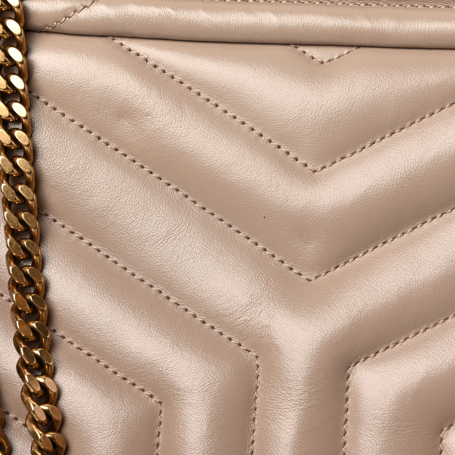 Saint Laurent Calfskin Y Quilted Monogram Medium Loulou Chain Satchel Light Natural 21 of 21