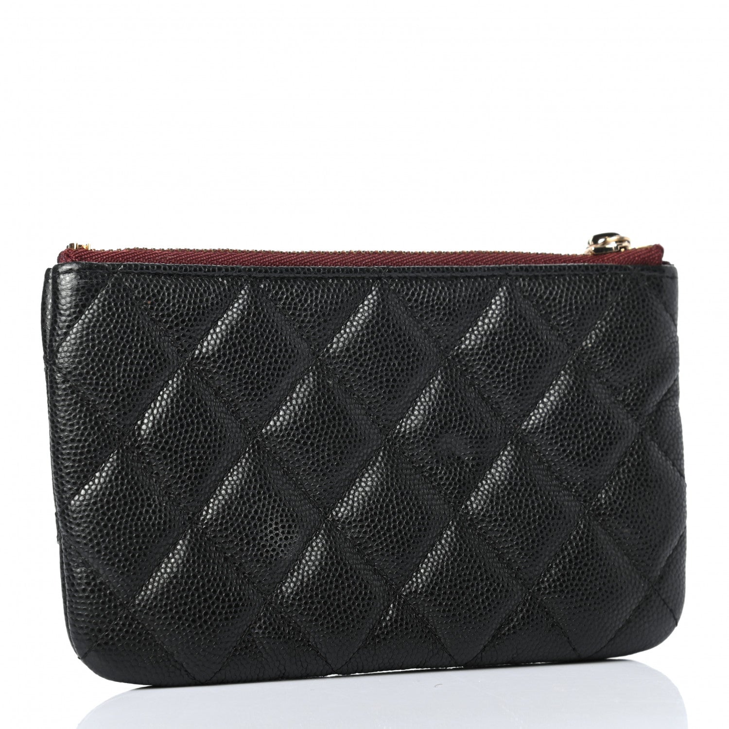 Chanel Caviar Quilted Small Cosmetic Case Black 3 of 7