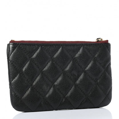 Chanel Caviar Quilted Small Cosmetic Case Black 3 of 7