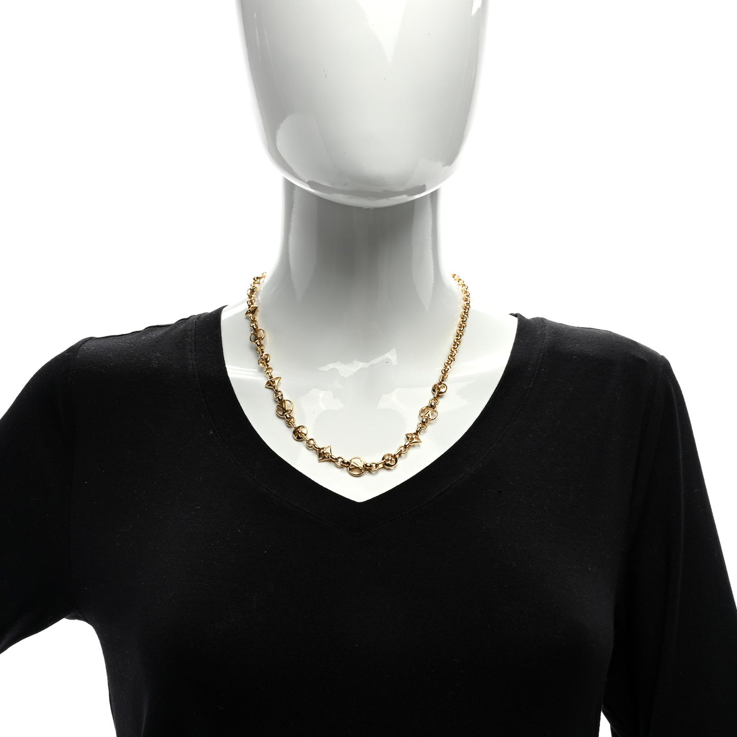 Metal Crazy in Lock Necklace Gold