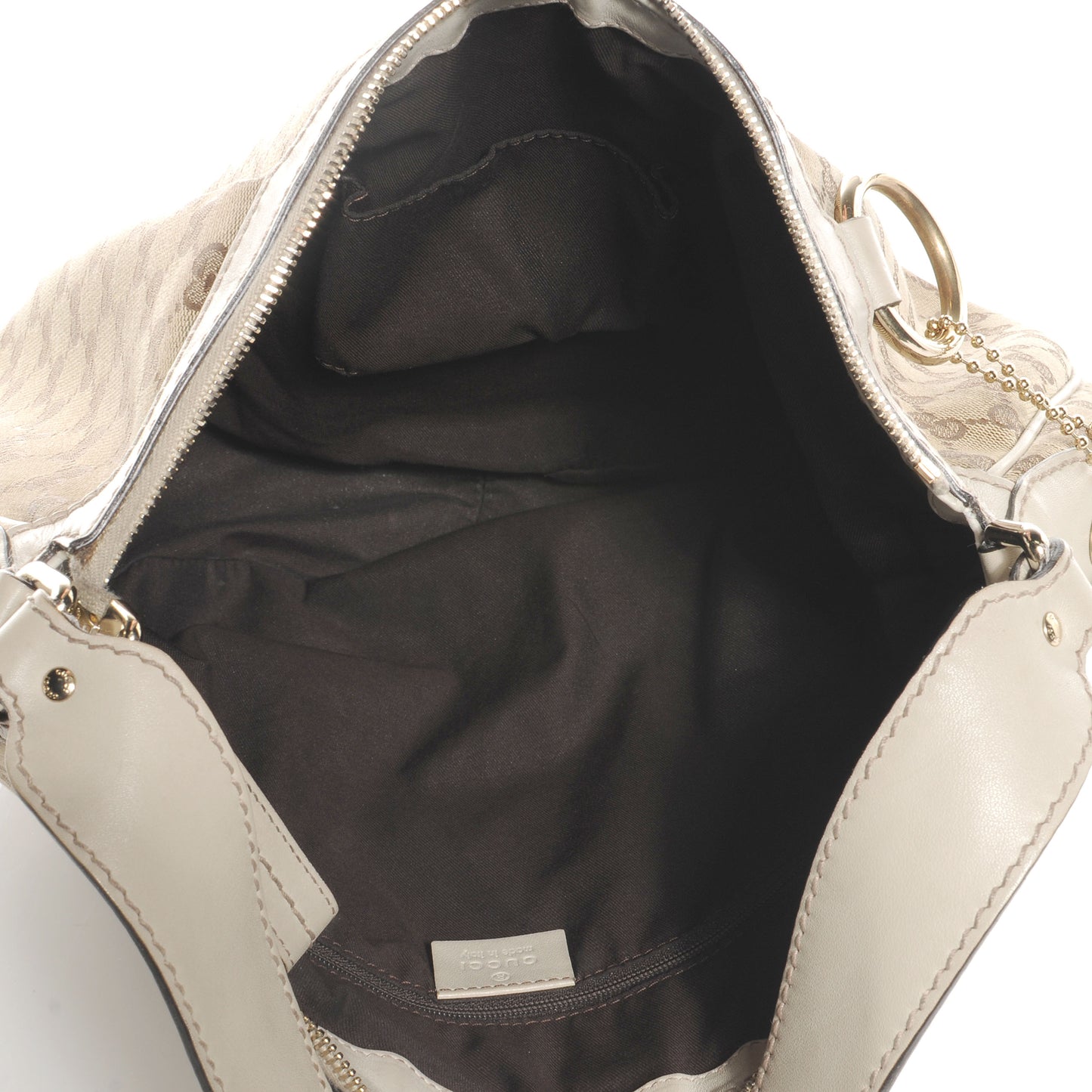 Monogram Medium Sukey Hobo Off White
