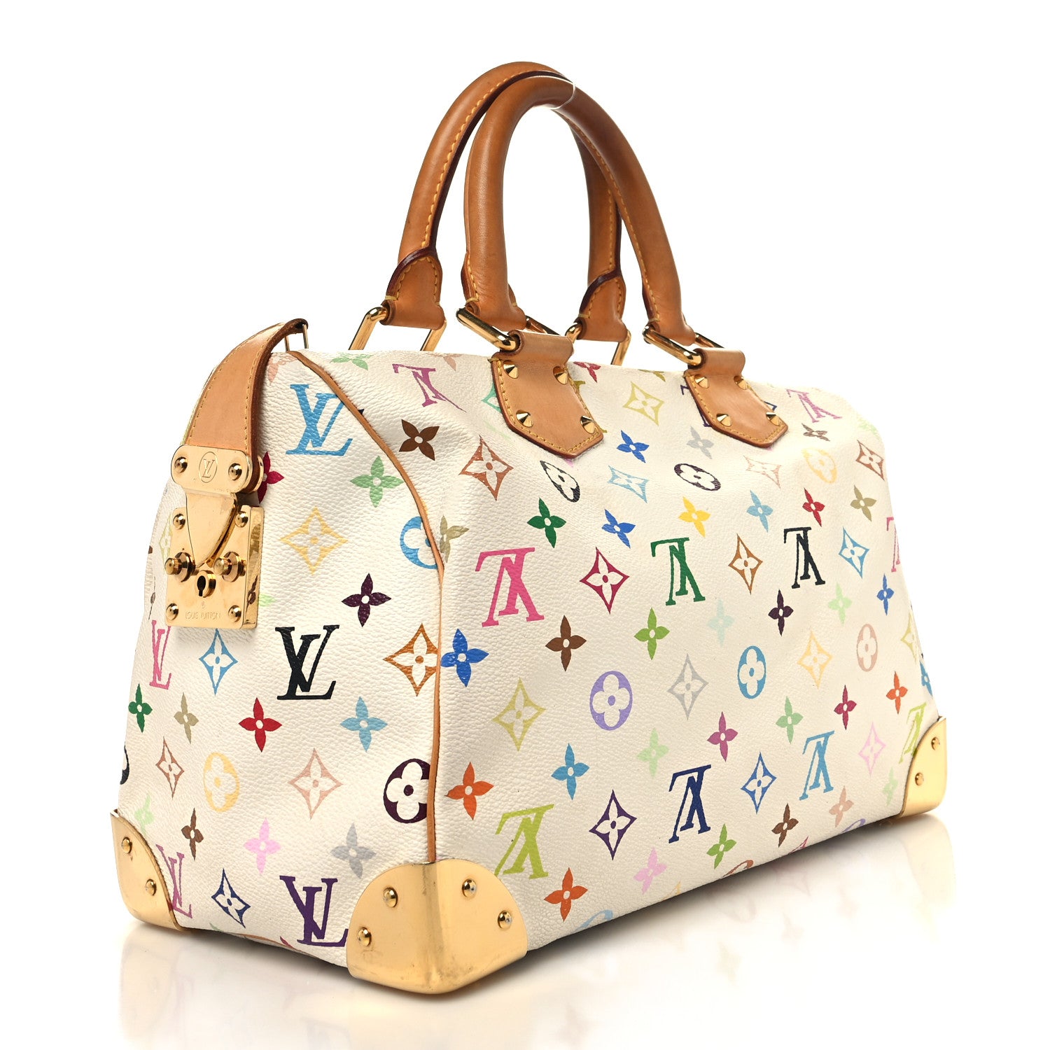 Louis Vuitton Monogram Multicolor Speedy 30 White 3 of 14