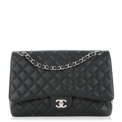 Chanel Caviar Quilted Maxi Single Flap Black 1 of 8