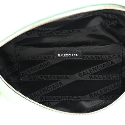 Balenciaga Shiny Calfskin Charms Crocodile Embossed XXS Souvenir Belt Bag Light Green 5 of 11