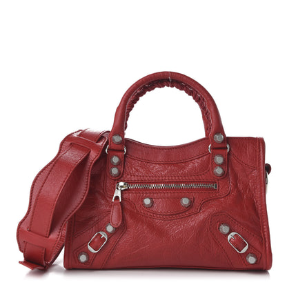 Balenciaga Agneau Giant 12 Silver Hardware Mini City Rouge Cardinal 1 of 10