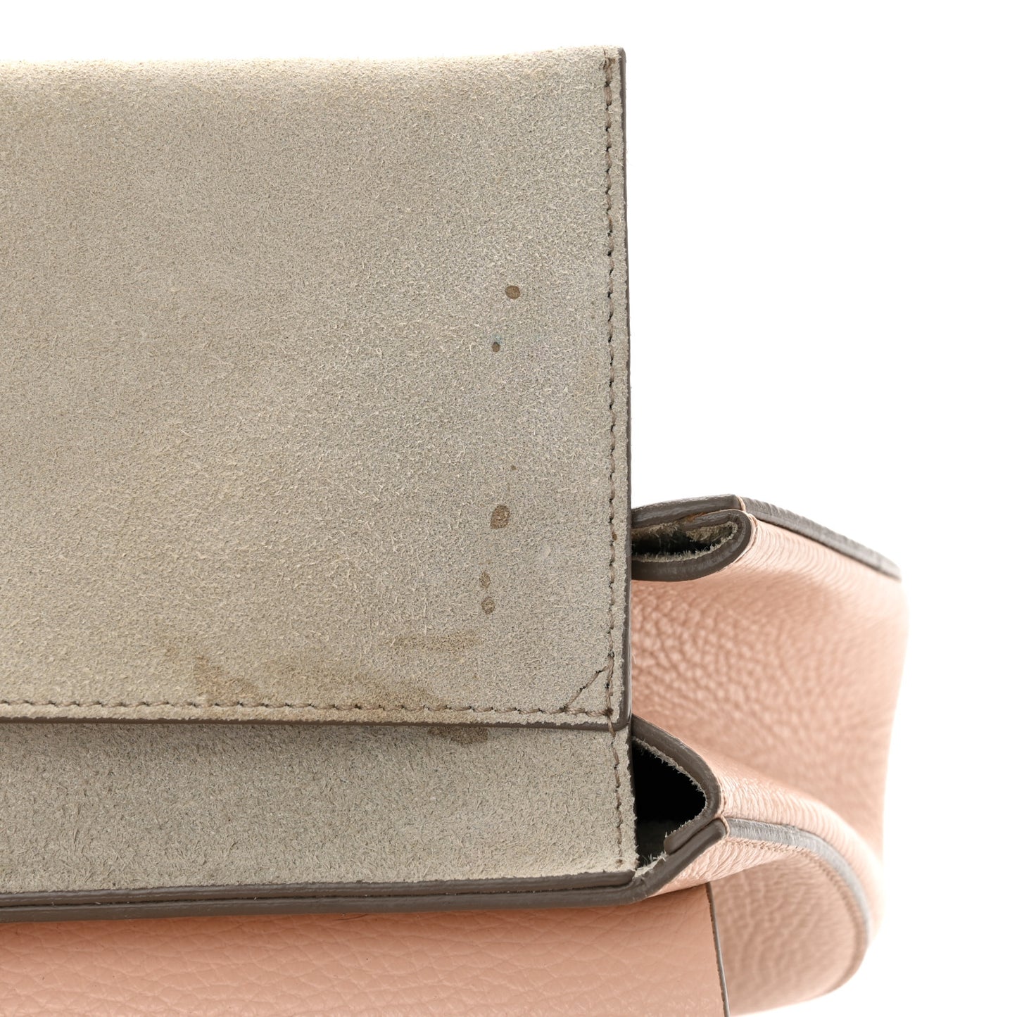 Grained Lambskin Medium Drew Shoulder Bag Cement Pink