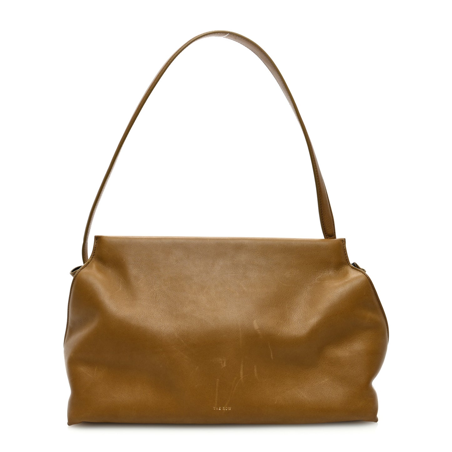 Saddle Calfskin Sienna Shoulder Bag Muschio