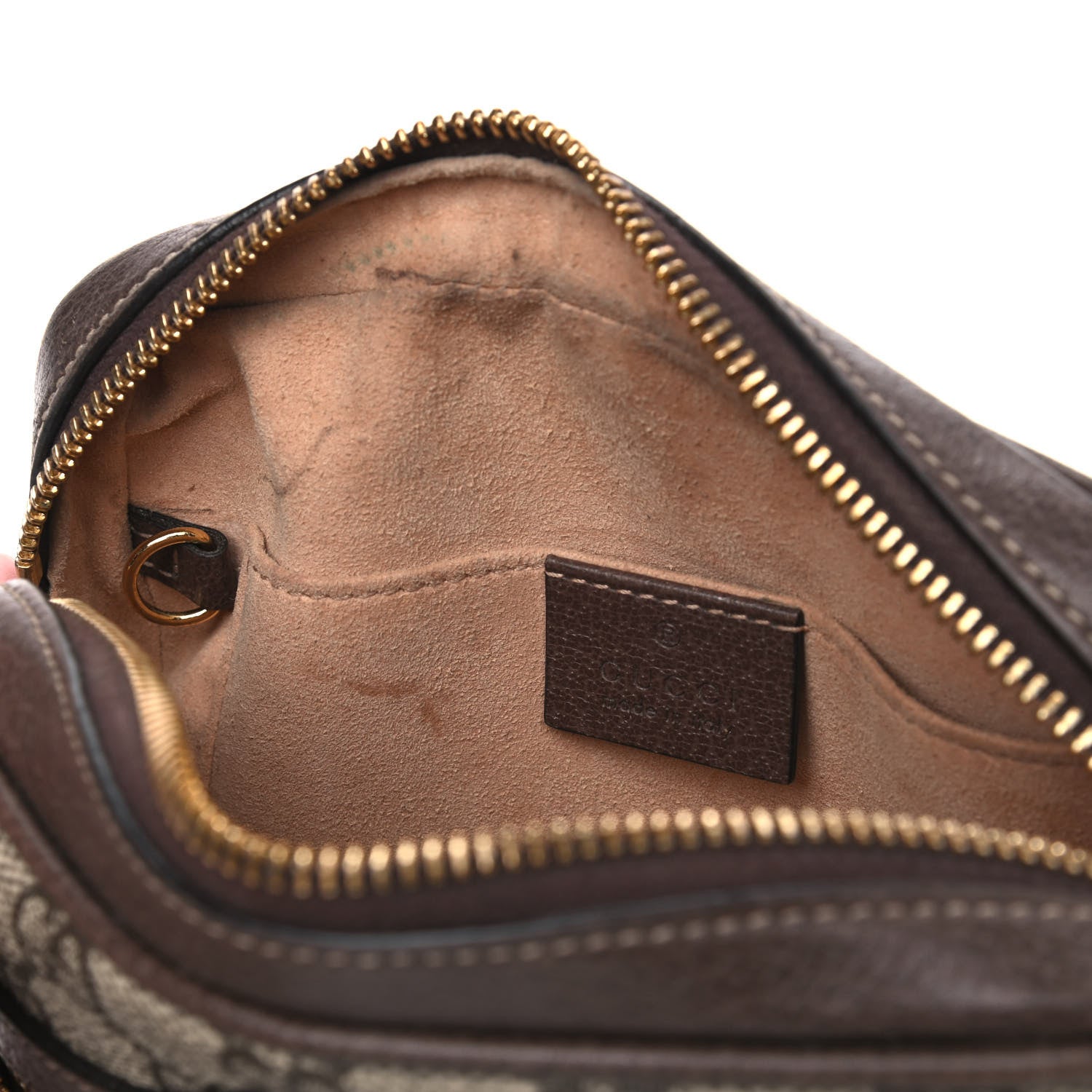 Gucci GG Supreme Monogram Web Mini Ophidia Shoulder Bag Brown 5 of 8