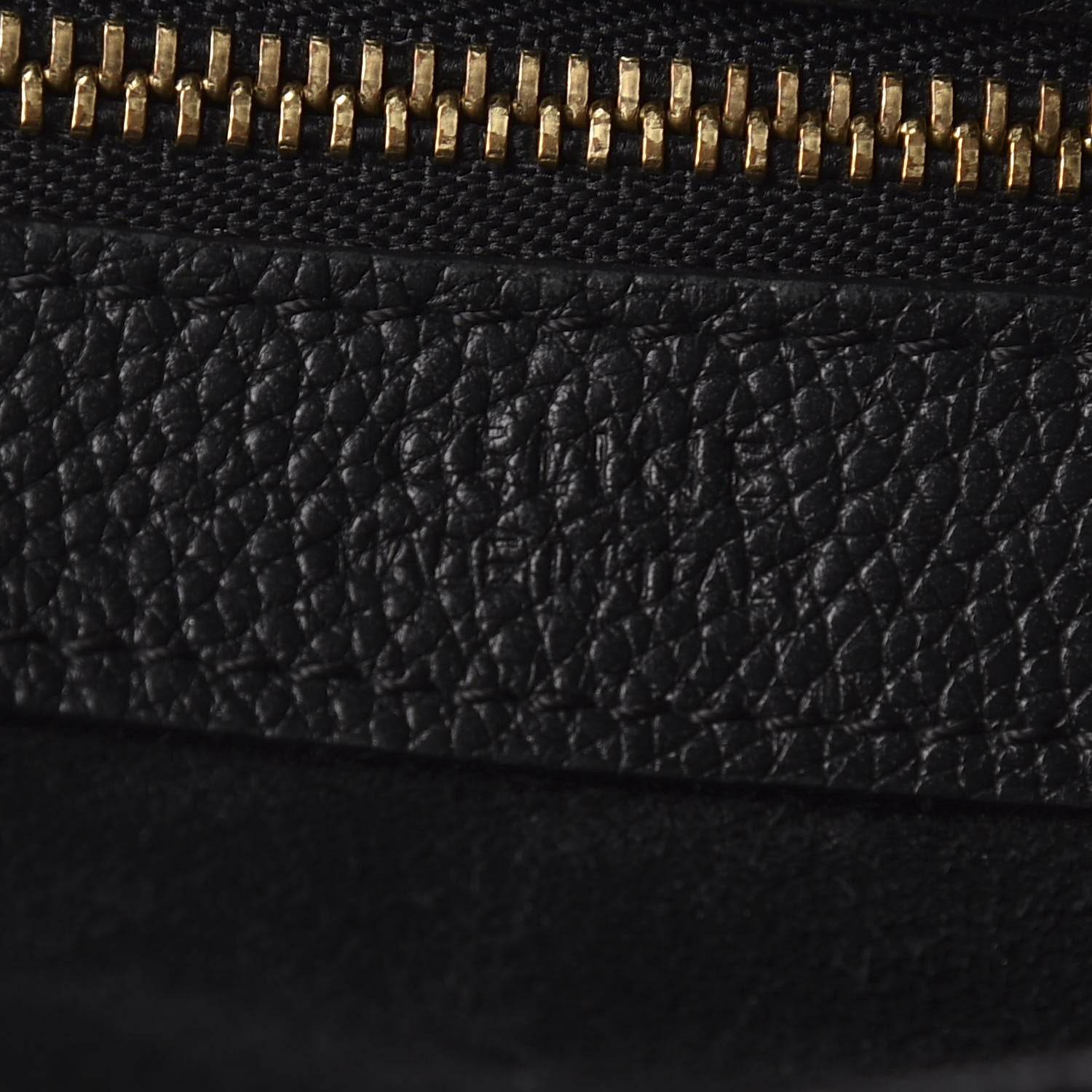 Celine Soft Grained Calfskin Medium Belt Cabas Phantom Black 6 of 9