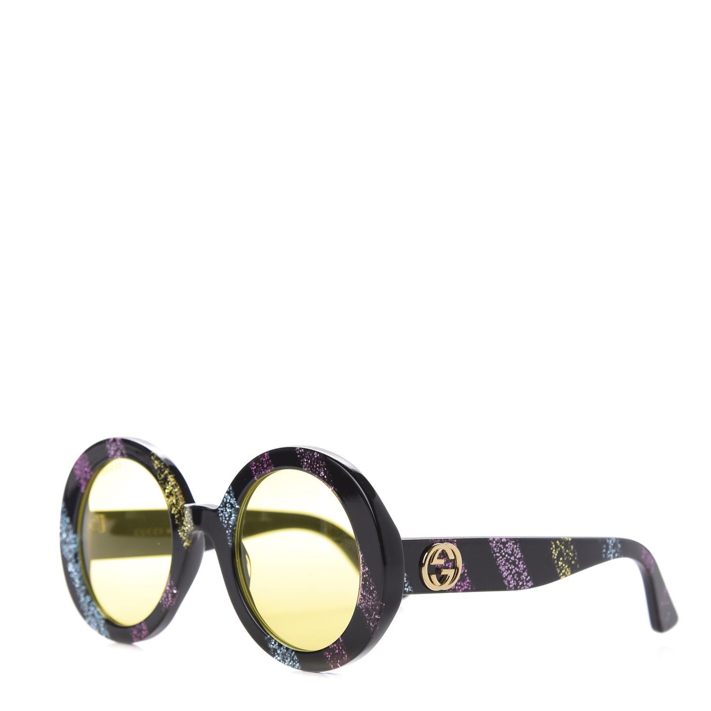 Acetate Round Glitter GG0319S Sunglasses Rainbow