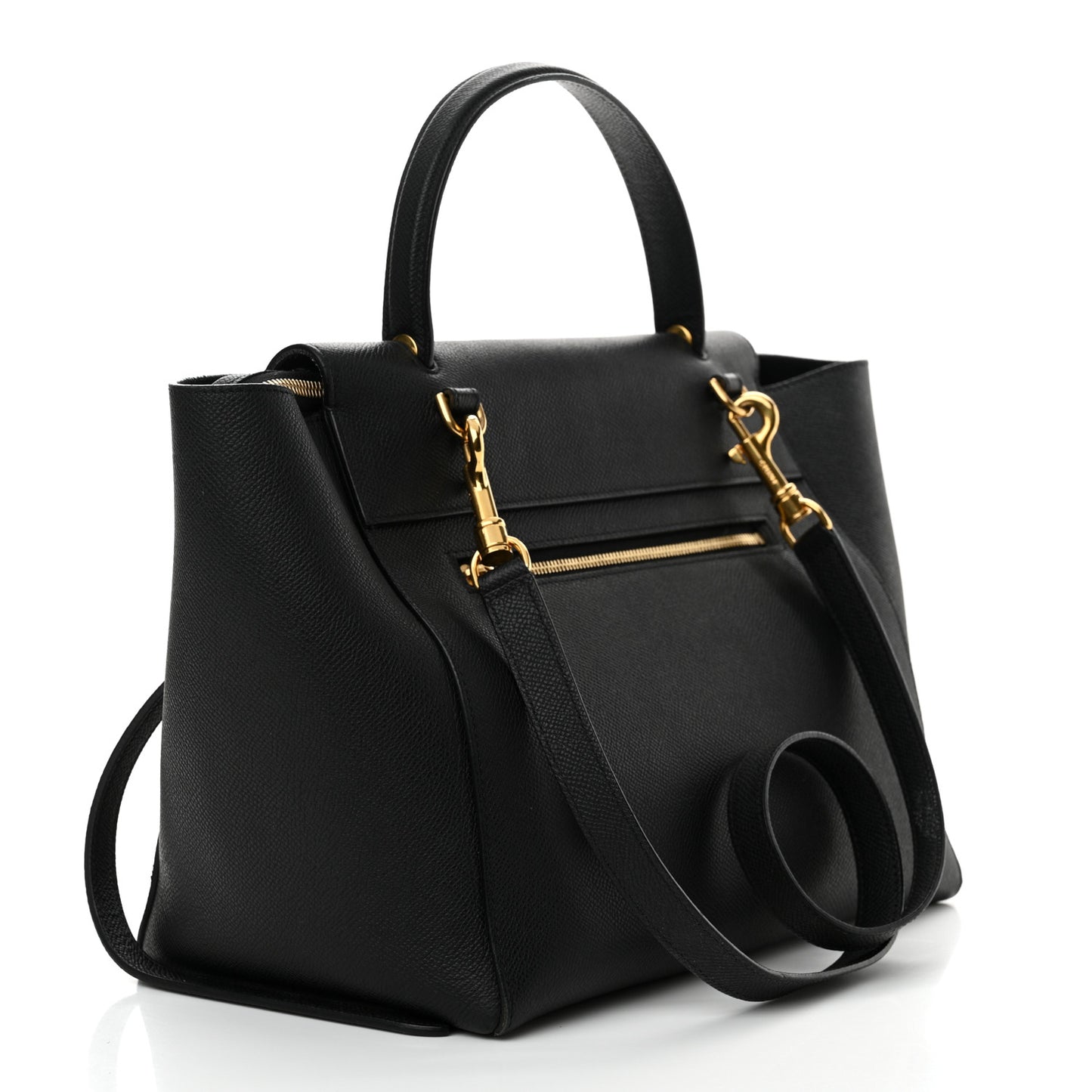 Grained Calfskin Mini Belt Bag Black