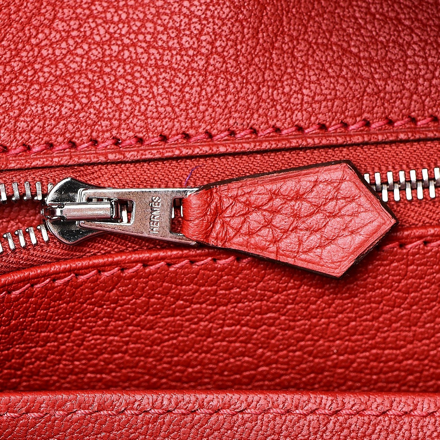Hermes Taurillon Clemence Birkin 30 Rouge Casaque 21 of 33
