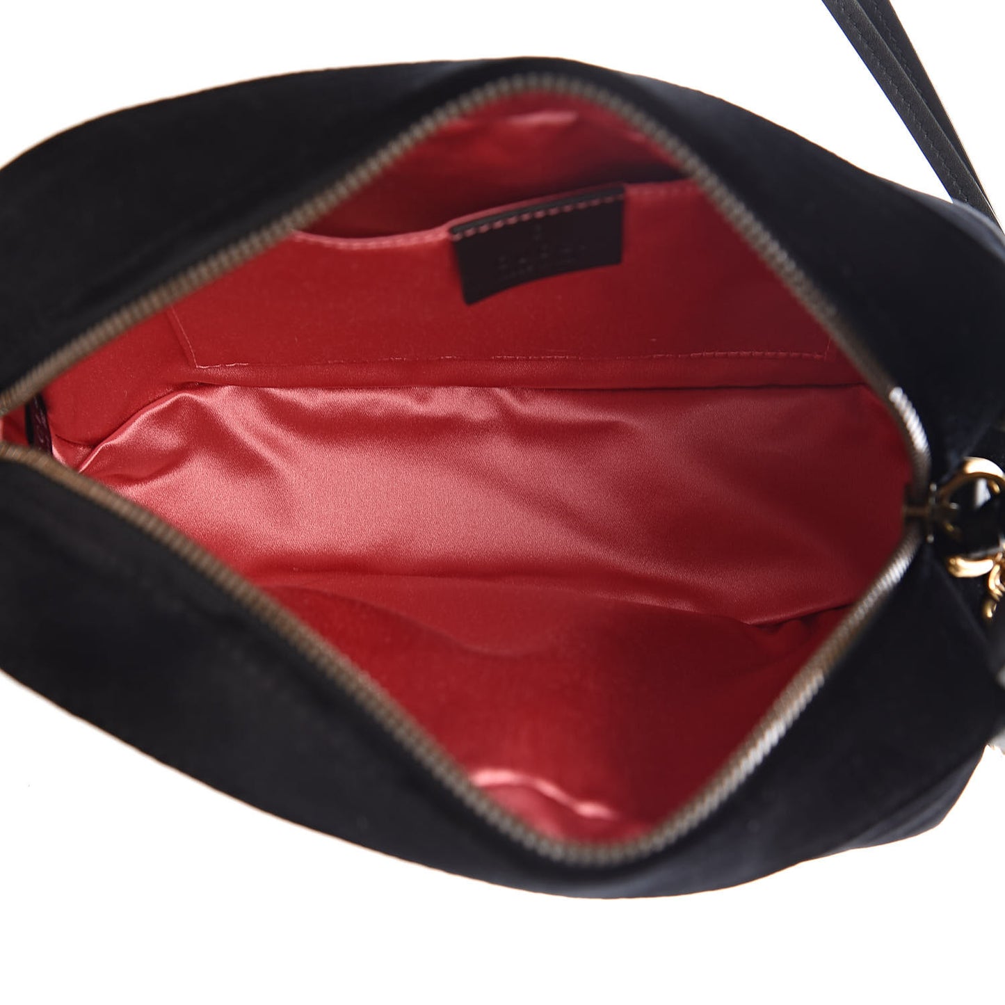 Velvet Matelasse Small GG Marmont Chain Shoulder Bag Black