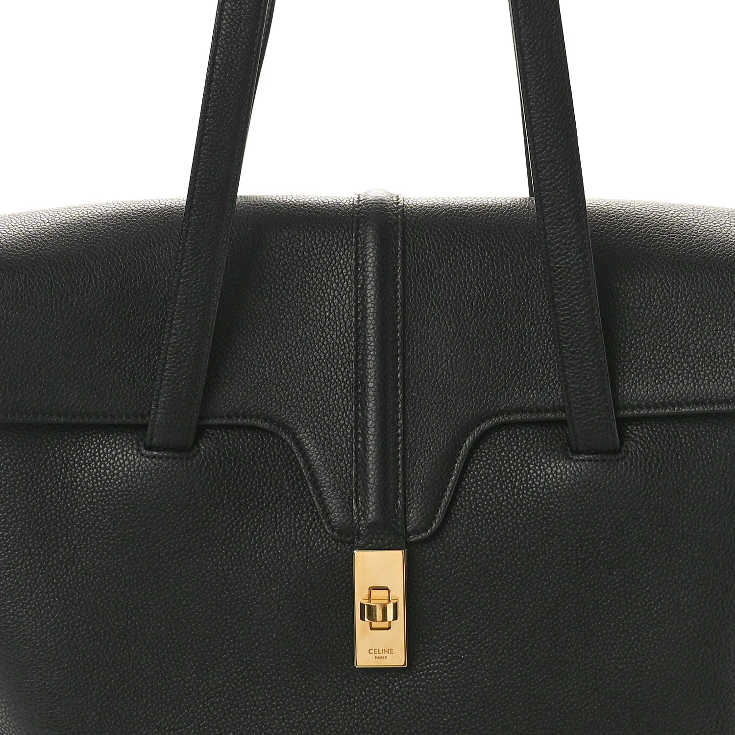 Celine Supple Grained Calfskin Medium Soft 16 Bag Black 7 of 12