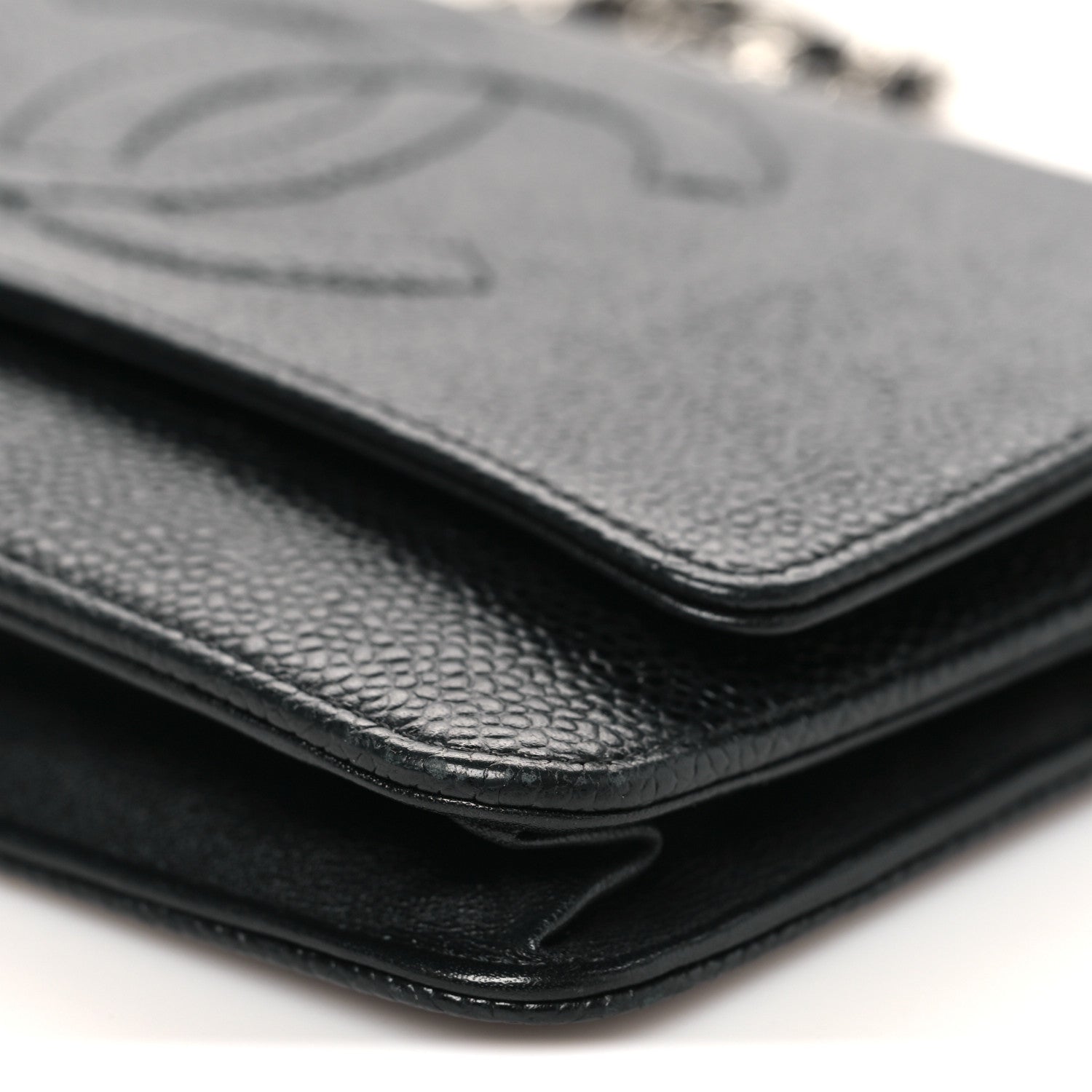 Chanel Caviar Timeless CC Wallet On Chain WOC Black 11 of 11