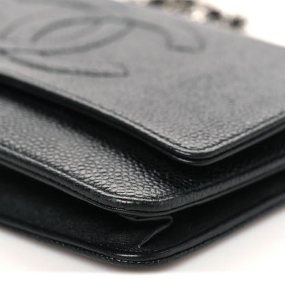 Chanel Caviar Timeless CC Wallet On Chain WOC Black 11 of 11