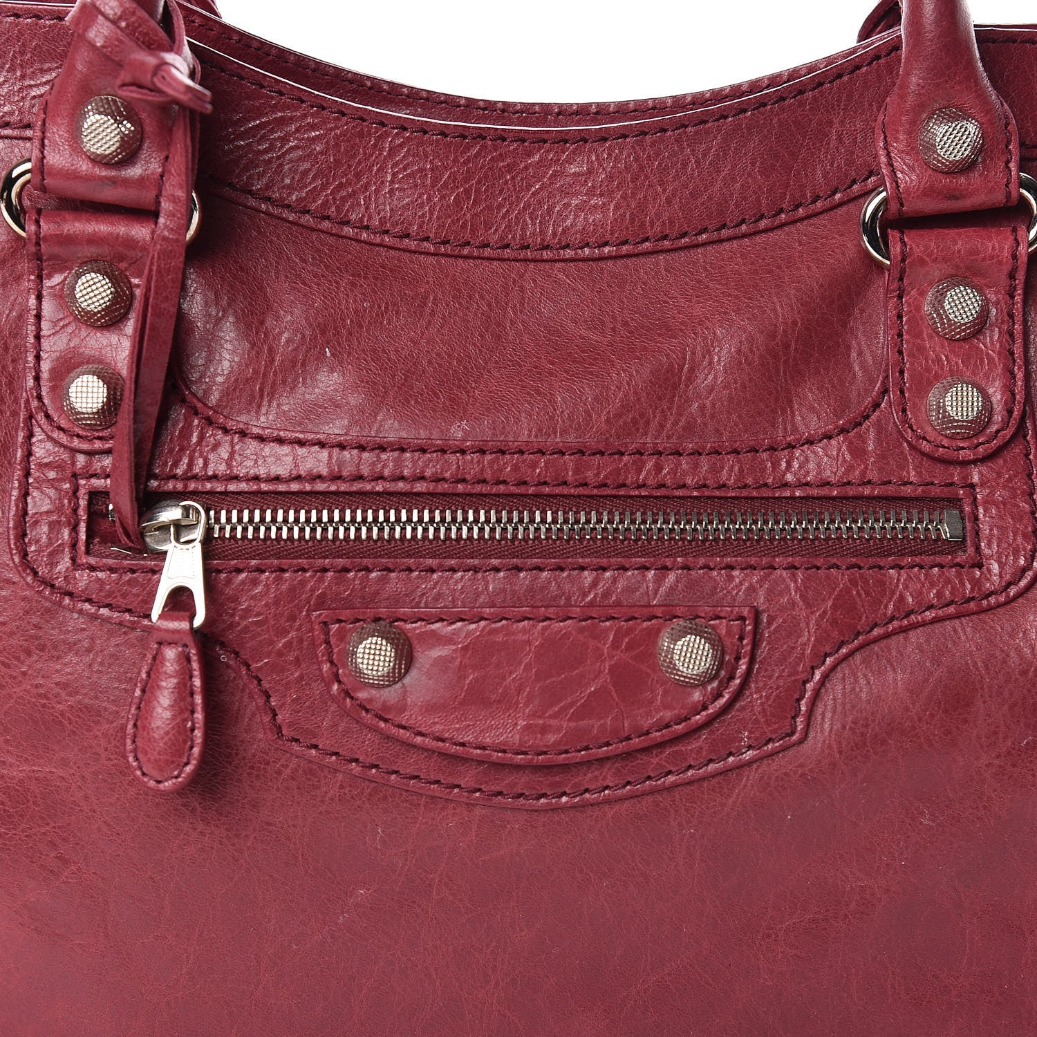 Balenciaga Agneau Giant 12 Silver Hardware City Cassis 13 of 13