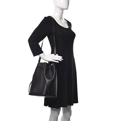 Mansur Gavriel Vegetable Tanned Calfskin Bucket Bag Black Dolly 2 of 9