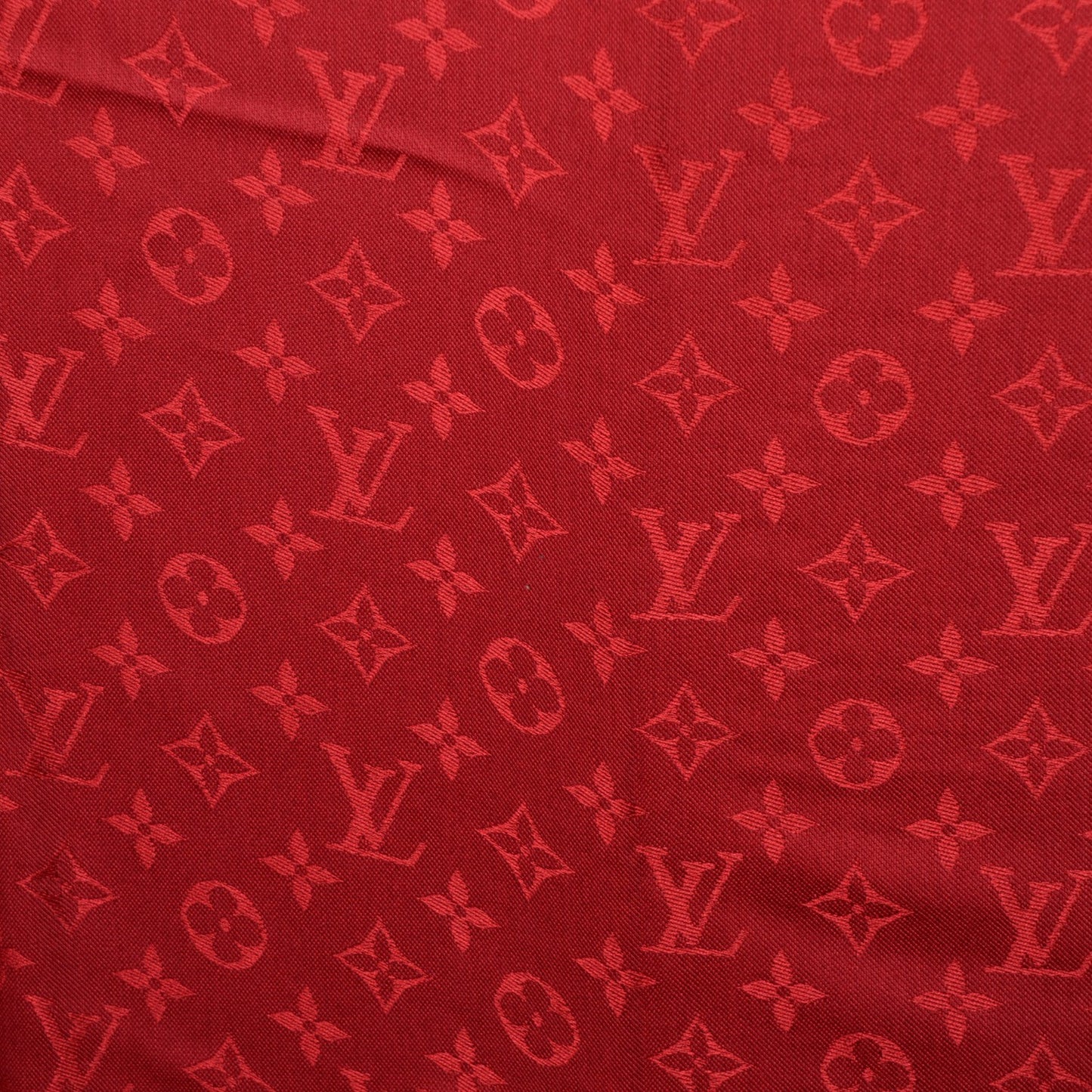 Silk Wool Monogram Shawl Pomme D'Amour