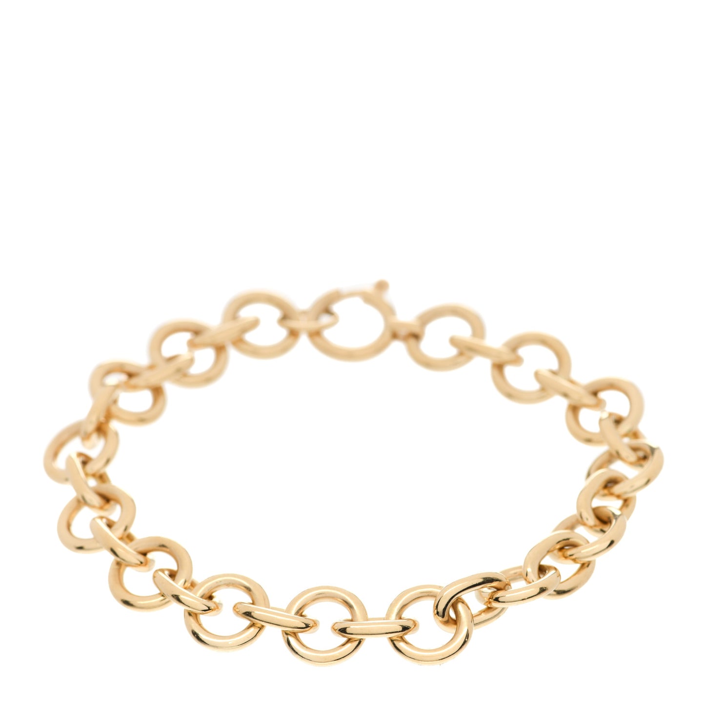18K Yellow Gold Midsized Mixed Link Bracelet