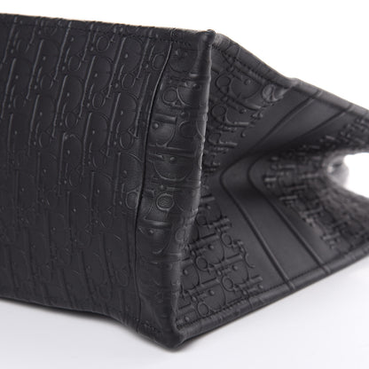 Christian Dior Oblique Calfskin Embossed Book Tote Black 9 of 13