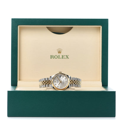 Rolex Stainless Steel 18K Yellow Gold Diamond 31mm Oyster Perpetual Datejust Watch Silver 278273 7 of 7