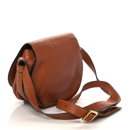Chloe Calfskin Mini Marcie Round Crossbody Bag Tan 3 of 12