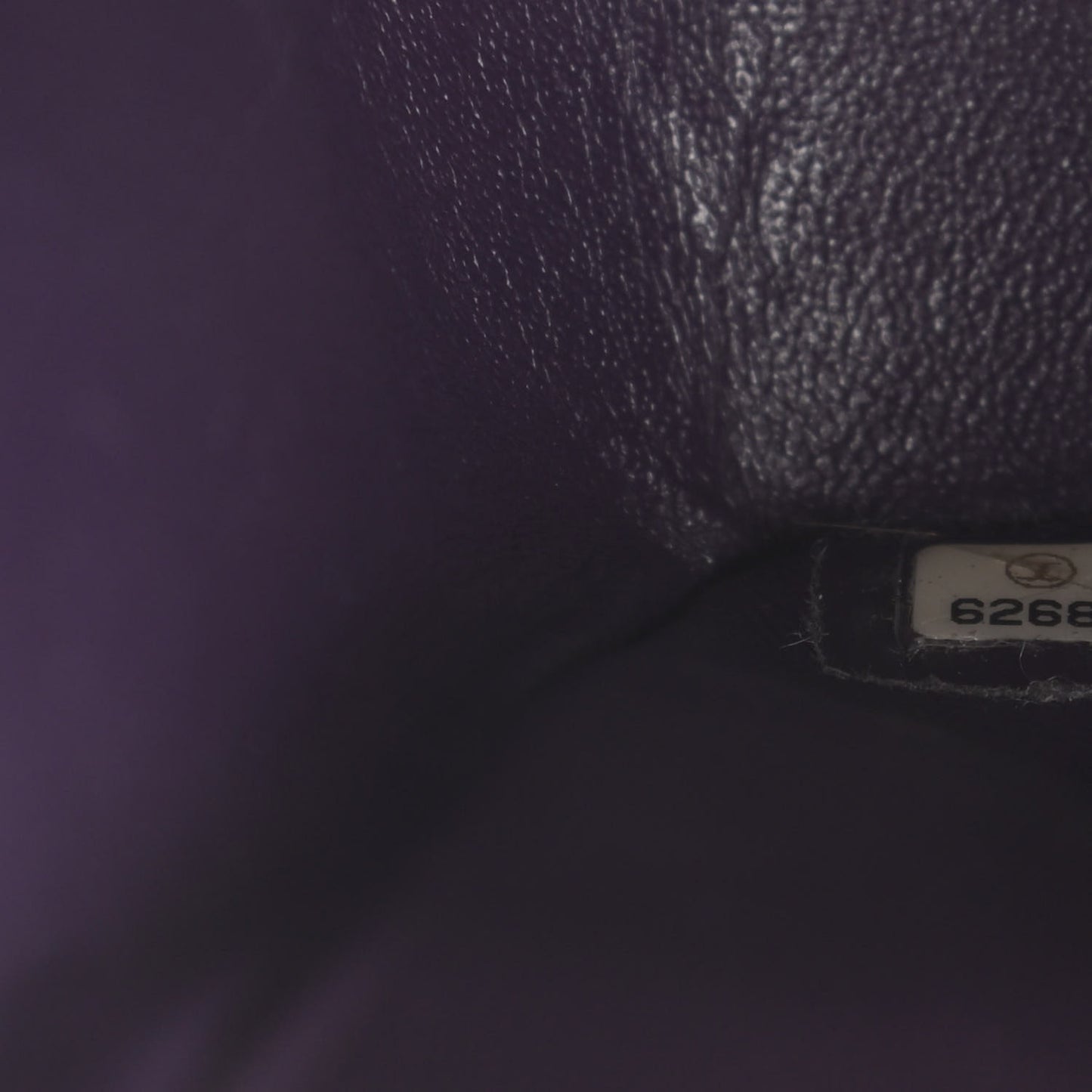 Caviar Quilted Medium Double Flap Dark Purple