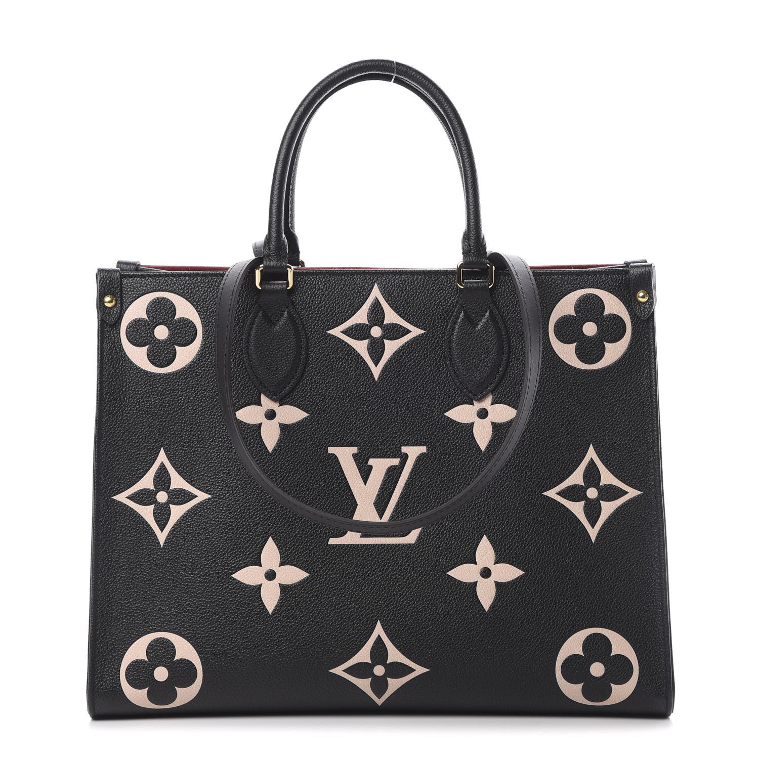 Louis Vuitton Empreinte Monogram Giant Onthego MM Black Beige 1 of 11