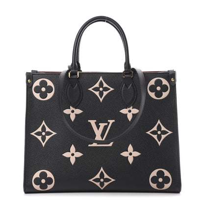 Louis Vuitton Empreinte Monogram Giant Onthego MM Black Beige 1 of 11