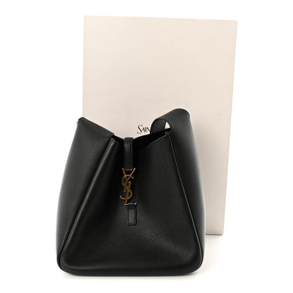 Saint Laurent Grained Calfskin Small Le 5 A 7 Soft Hobo Black 10 of 10